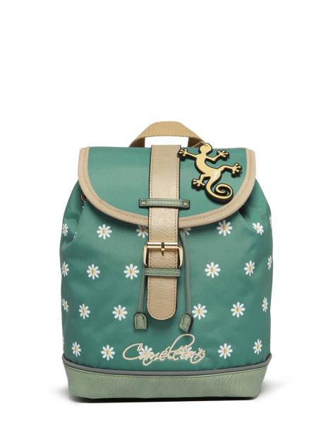 Rugzak 1 Compartiment Cameleon Groen vintage fantasy SD25 ander zicht 5