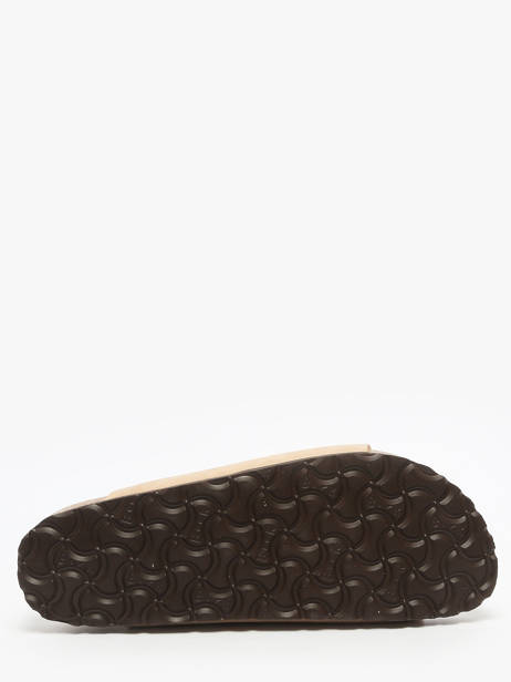 Slippers Florida Uit Leder Birkenstock Beige women 1029480 ander zicht 4