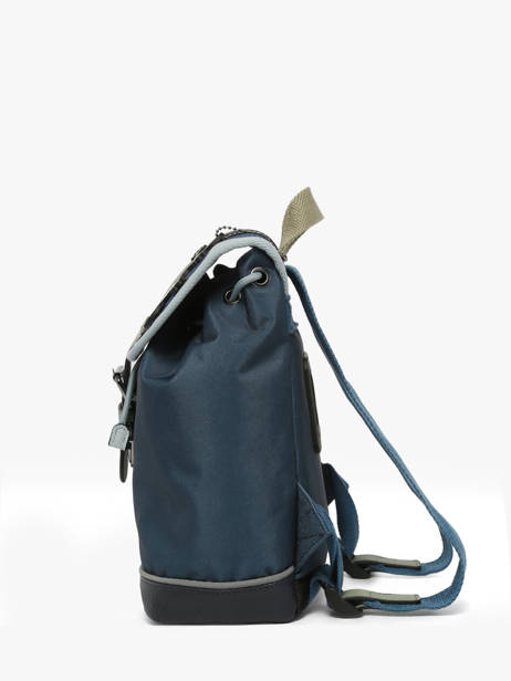 Rugzak 1 Compartiment Cameleon Groen vintage urban SD25 ander zicht 2
