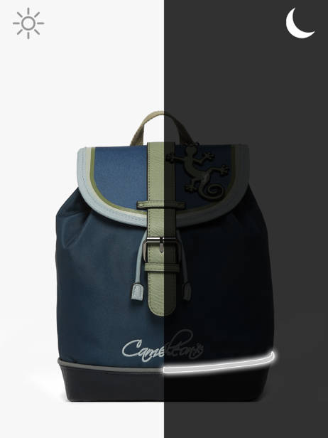 Rugzak 1 Compartiment Cameleon Groen vintage urban SD25 ander zicht 6