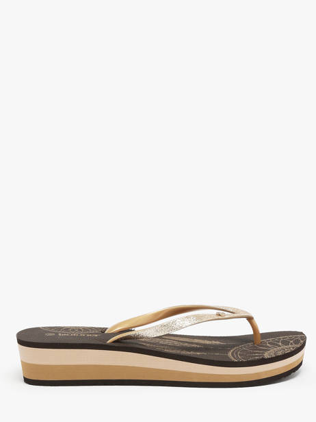 Open Sandalen Met Hak Isotoner Bruin women 94163 ander zicht 3