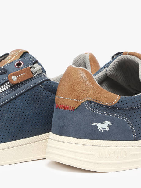 Sneakers Mustang Blauw men 4204304 ander zicht 2
