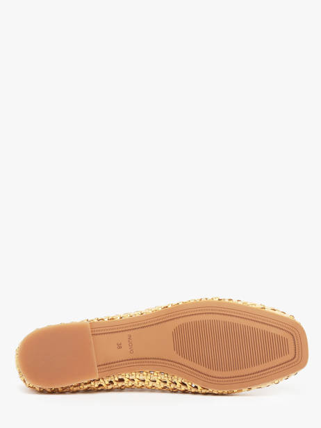 Ballerinas Uit Leder Inuovo Goud accessoires D49006 ander zicht 4
