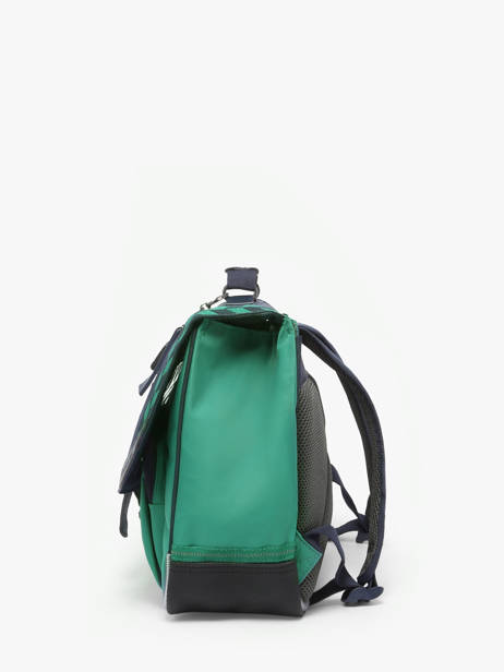 Boekentas 1 Compartiment Tann's Groen les fantaisies g 35126 ander zicht 2
