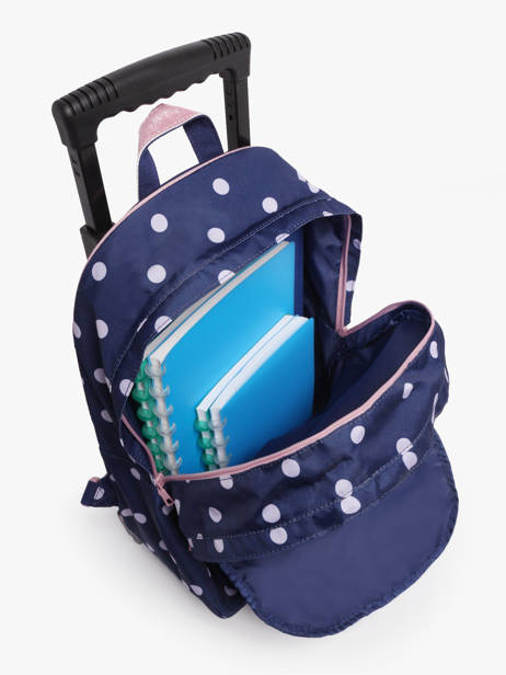Rugzak Op Wieltjes 2 Compartimenten Tann's Blauw les fantaisies f 73325 ander zicht 3