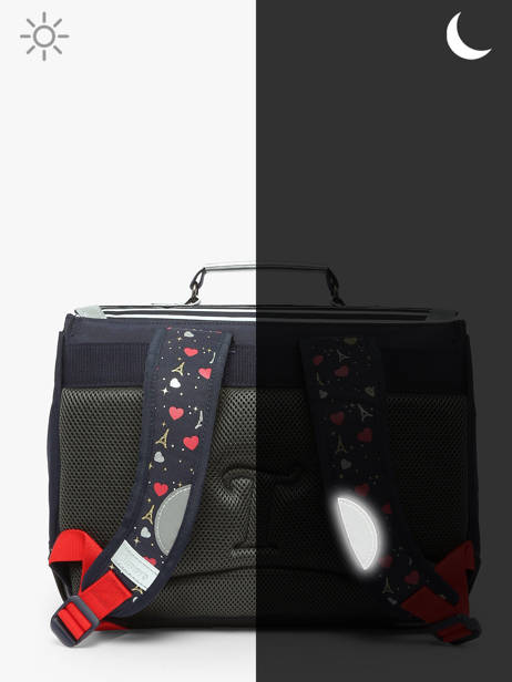 Boekentas 1 Compartiment Tann's Blauw les fantaisies f 35321 ander zicht 5