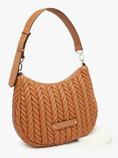 Schoudertas K Weave Polyurethaan Karl lagerfeld Bruin k weave A3W30147 ander zicht 1
