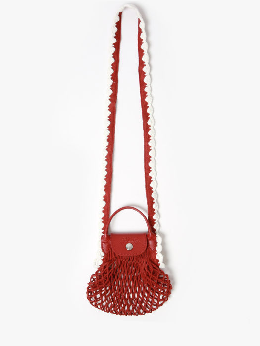 Longchamp Le pliage filet crochet Cross bodytas Rood
