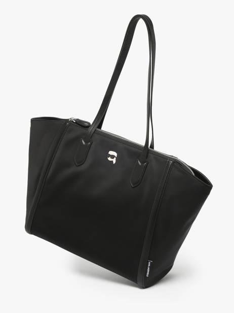 Schoudertas K Ikon Nylon Karl lagerfeld Zwart k ikon A3W30117 ander zicht 1