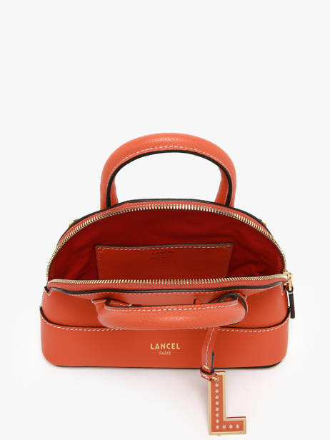 Cross Body Tas Belleville Leder Lancel Oranje belleville A13735 ander zicht 3