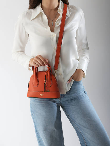 Cross Body Tas Belleville Leder Lancel Oranje belleville A13735 ander zicht 1