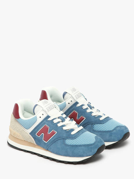 Sneakers Uit Leder New balance Blauw boy U574SPR ander zicht 1