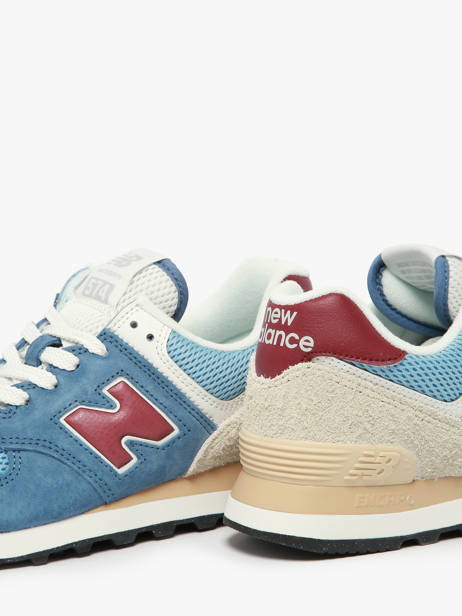 Sneakers Uit Leder New balance Blauw boy U574SPR ander zicht 2