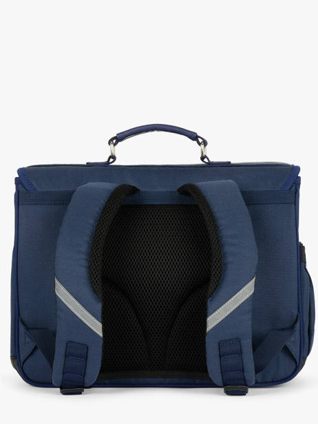 Boekentas 2 Compartimenten Caramel et cie Blauw fier GA ander zicht 4