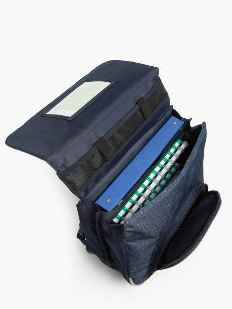 Boekentas Op Wieltjes 2 Compartimenten Tann's Blauw les fantaisies g 42143 ander zicht 3