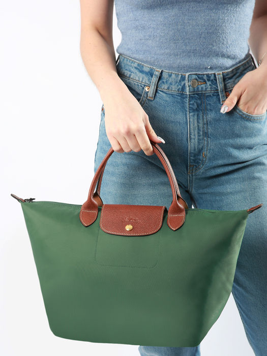Longchamp Le pliage original Handtas Groen