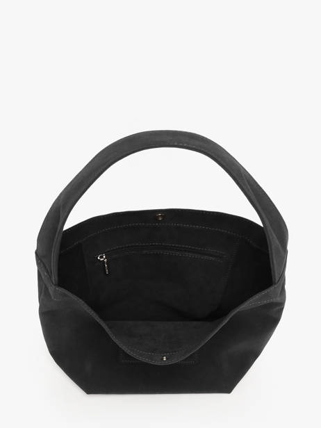 Schoudertas Suedine Kba Lancaster Zwart suedine kba 60 ander zicht 3