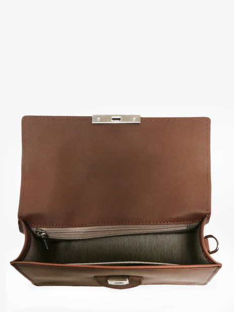 Cross Body Tas Paris Ily Leder Lancaster Bruin paris ily 10 ander zicht 3