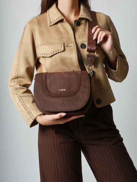 Cross Body Tas M Lasso Leder Etrier Bruin lasso ELAS152M ander zicht 1