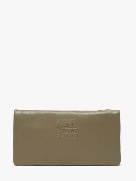 Portefeuille Cow Leder Basilic pepper Groen cow BCOW96