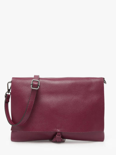 Cross Body Tas Caviar Leder Milano Rood caviar CA21062