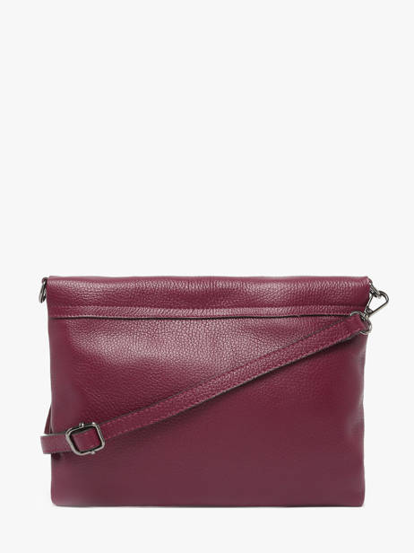 Cross Body Tas Caviar Leder Milano Rood caviar CA21062 ander zicht 3