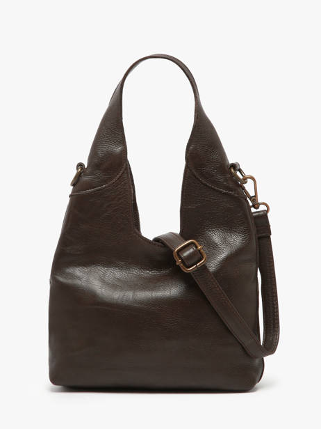 Cross Body Tas Cow Leder Basilic pepper Bruin cow BCOW2S ander zicht 4