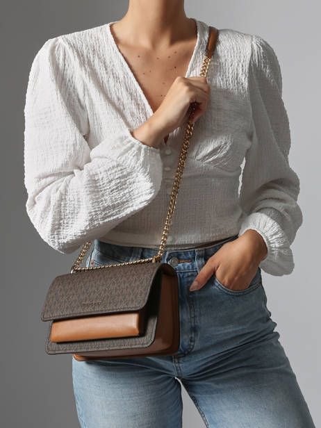 Cross Body Tas Claire Michael kors Bruin claire R5GC7L3B ander zicht 1