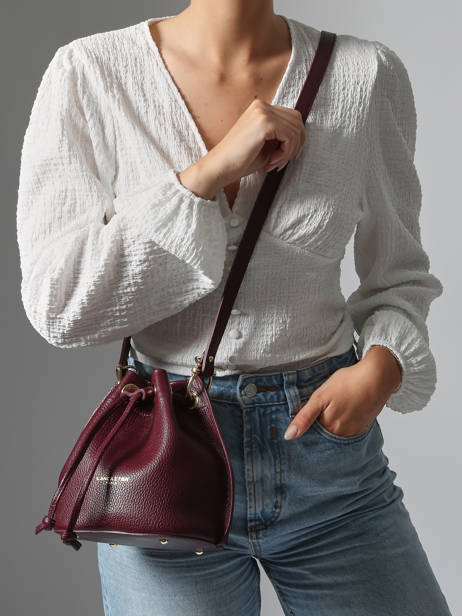 Bucket Bag Alba Double Leder Lancaster Rood alba double 80 ander zicht 1