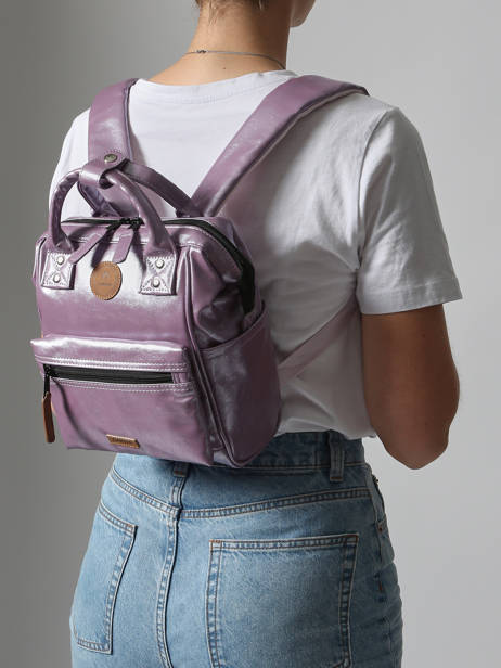 Rugzak 1 Compartiment Cabaia Violet adventurer XS ander zicht 1