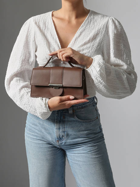 Cross Body Tas Paris Ily Leder Lancaster Bruin paris ily 10 ander zicht 1