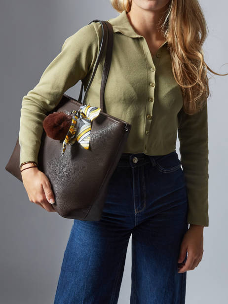 Schoudertas A4 Formaat Grained Miniprix Bruin grained 1 ander zicht 1