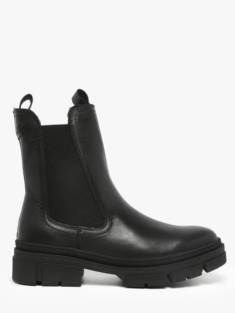 Chelsea Boots Uit Leder Tamaris Zwart women 41