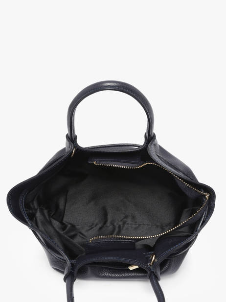 Handtassen Caviar Leder Milano Blauw caviar CA25063 ander zicht 3