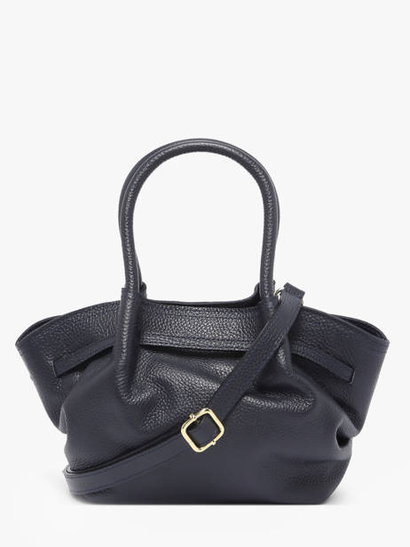 Handtassen Caviar Leder Milano Blauw caviar CA25063 ander zicht 4