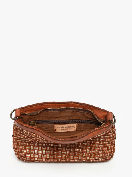 Cross Body Tas Heritage Leder Biba Bruin heritage KAB9L ander zicht 3
