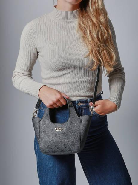 Cross Body Tas Calista Guess Zwart calista SG733475 ander zicht 1