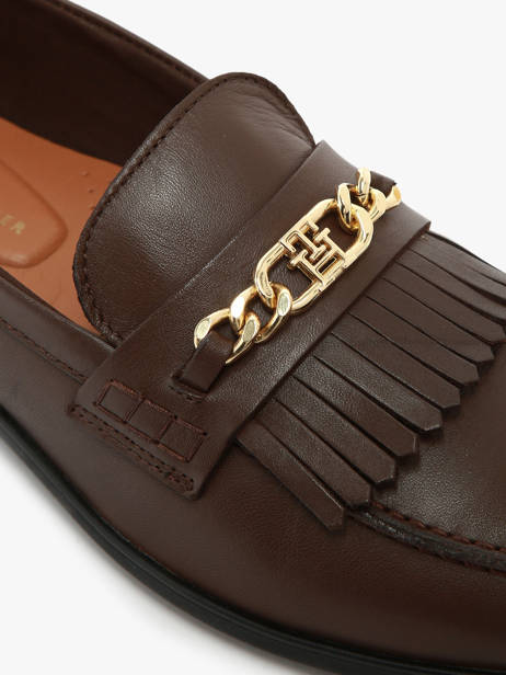 Mocassins Uit Leder Tommy hilfiger Bruin accessoires 8971GV0 ander zicht 2