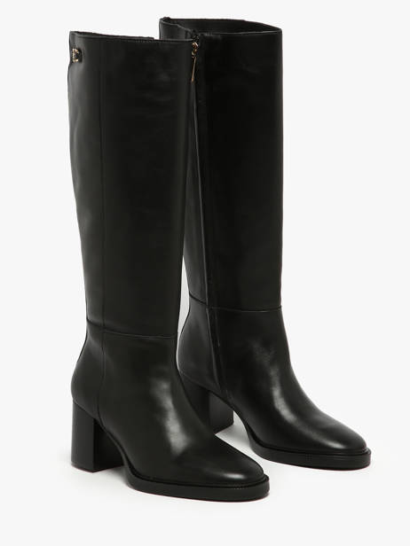 Laarzen Met Hak Uit Leder Tommy hilfiger Zwart accessoires 8865BDS ander zicht 1