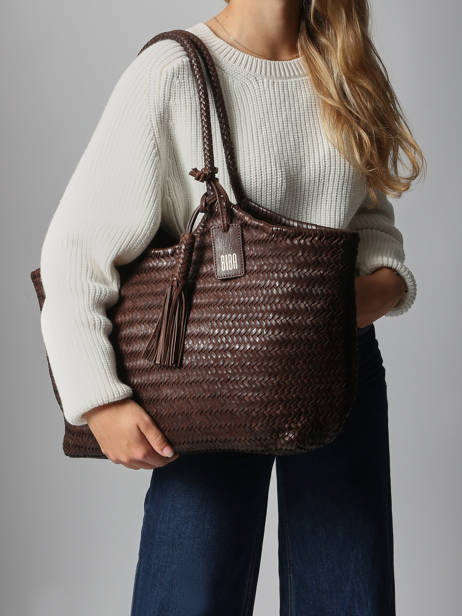 Schoudertas Heritage Biba Bruin heritage PER9L ander zicht 1