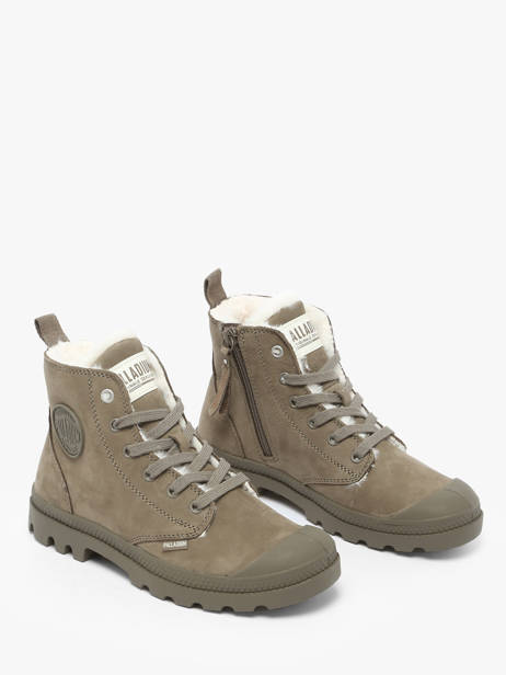 Enkellaarsjes Uit Leder Palladium Groen accessoires 95982281 ander zicht 1