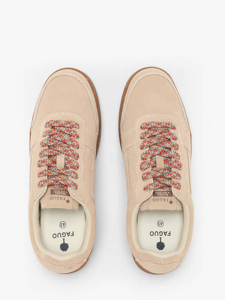 Sneakers Uit Leder Faguo Beige men 25CG0202 ander zicht 3