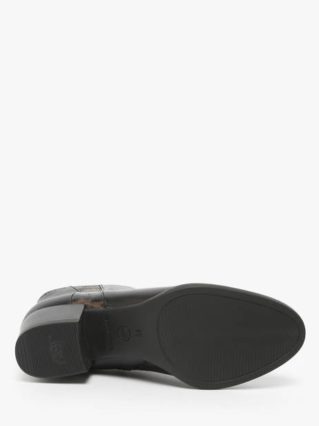 Enkellaarsjes Met Hak Uit Leder Tamaris Zwart accessoires 45 ander zicht 4