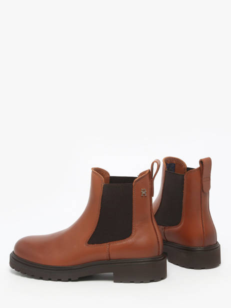 Chelsea Boots Uit Leder Tommy hilfiger Bruin accessoires 8766BDS ander zicht 2