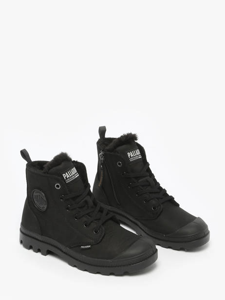 Enkellaarsjes Pampa Hi Zip Wl Uit Leder Palladium Zwart women 95982010 ander zicht 1