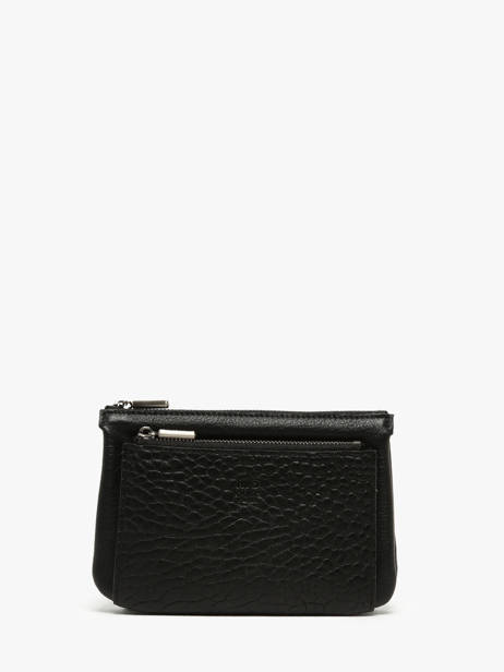 Portemonnee Leder Mila louise Zwart vintage 3802EC