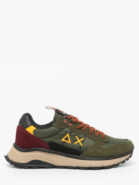 Boots Uit Leder Sun68 Groen men Z4513074