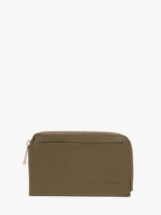 Longchamp Le foulonné Kredietkaarthouder Groen
