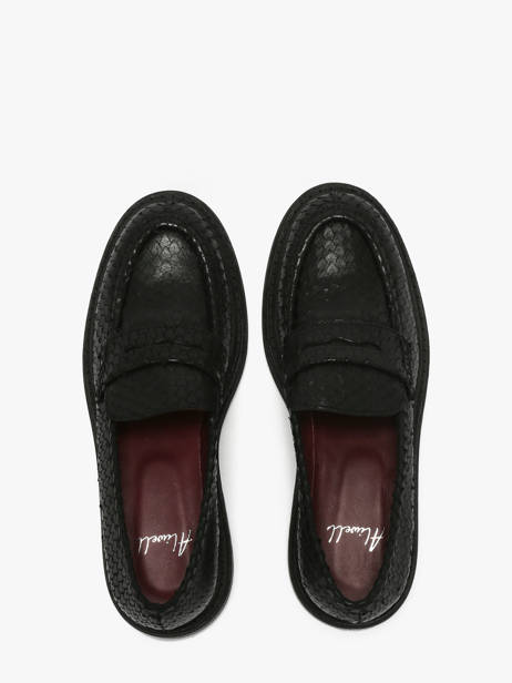Slippers Uit Leder Aliwell Zwart women A0234 ander zicht 3