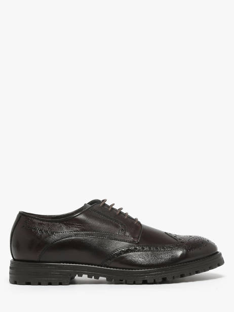 Derby Veterschoenen Uit Leder Kost Bruin men D